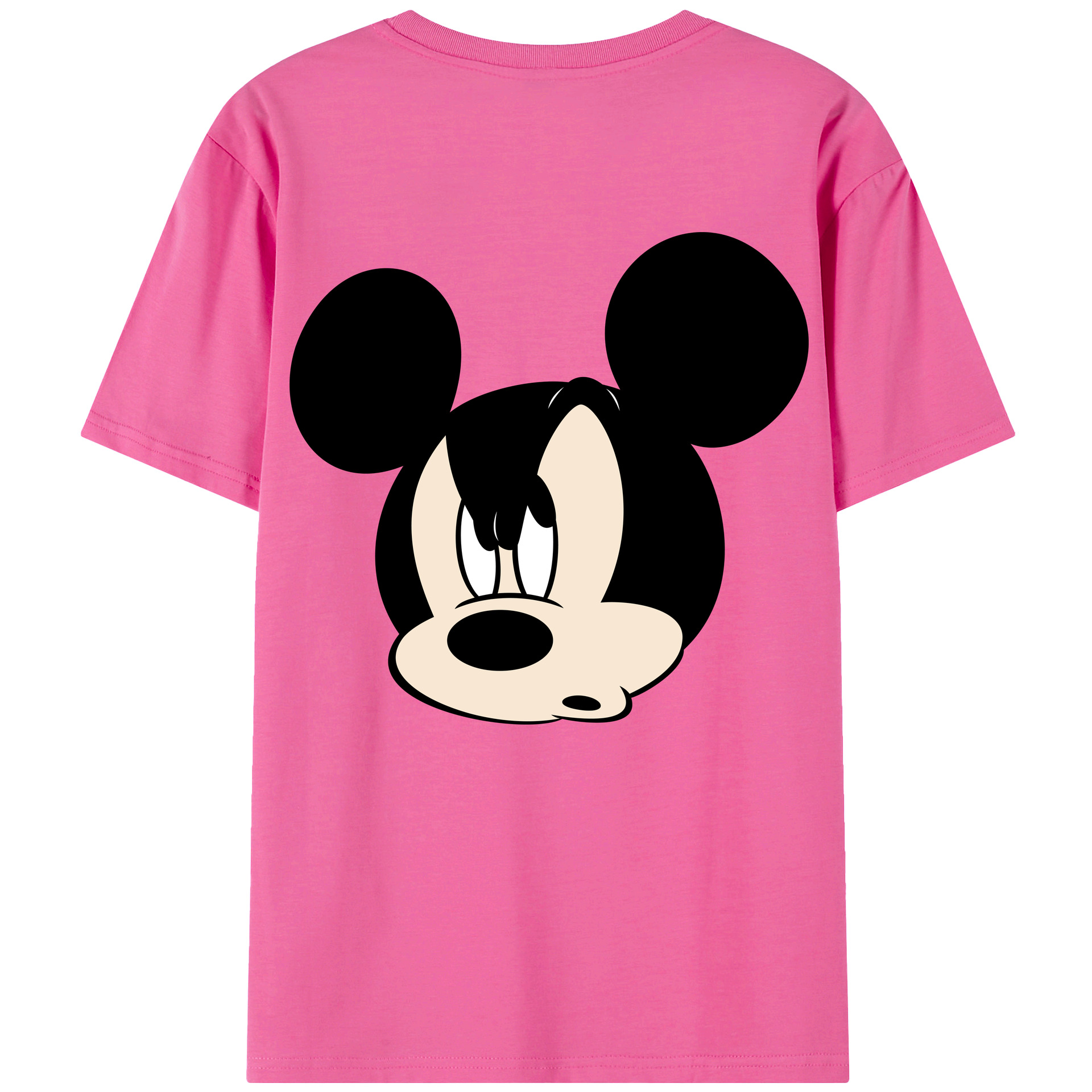 （画像用） ミッキーマウス Mickey Mouse レディース半袖Tシャツ(バックプリント)